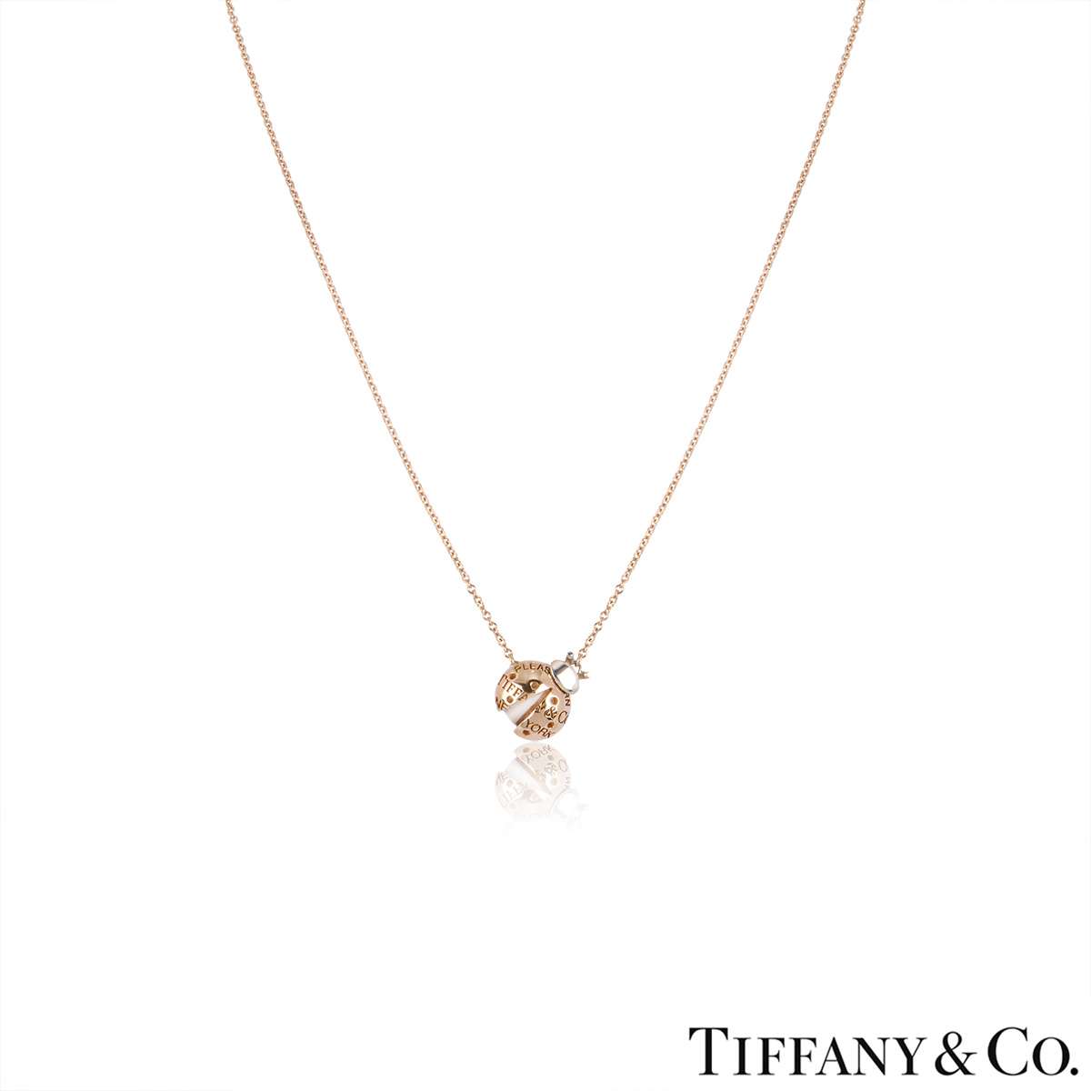 Tiffany & Co. Rose Gold and Silver Ladybug Pendant | Rich Diamonds